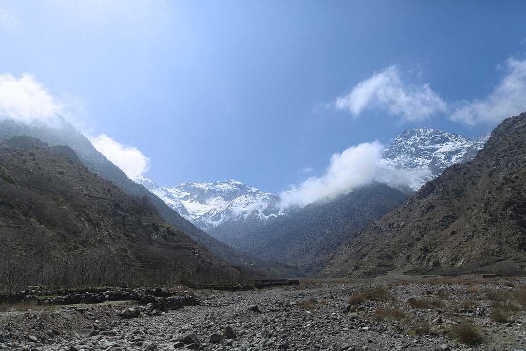 Route to Mount Toubkal from Imlil Valley