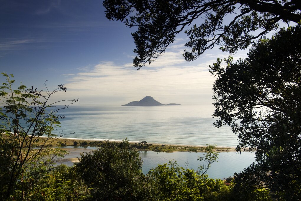 View of Whale Island (Moutohora), Whakatane