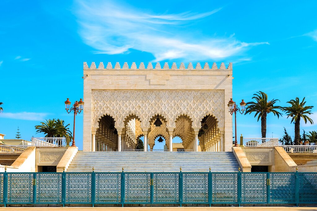 Start your two-week grand tour in Rabat, with a private tour of its Royal Palace and the Mausoleum of Mohammed V