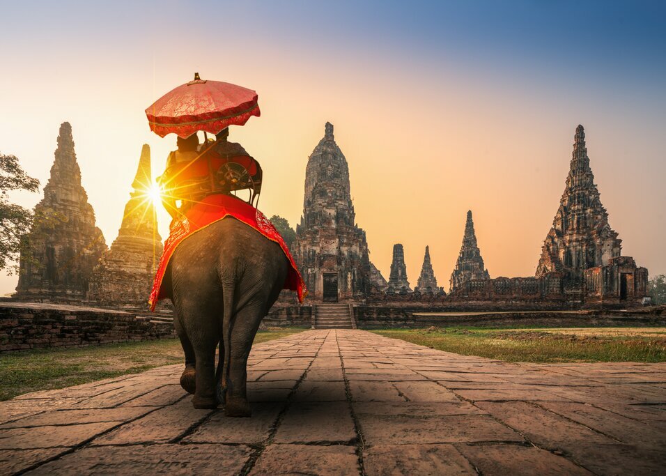 Visit historical sites in Thailand, like Ayutthaya