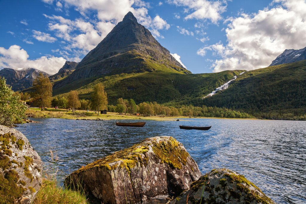 Oppdal's mountainous surroundings
