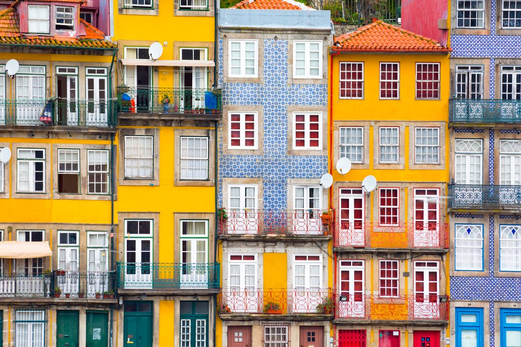 Houses in Porto's Ribeira district