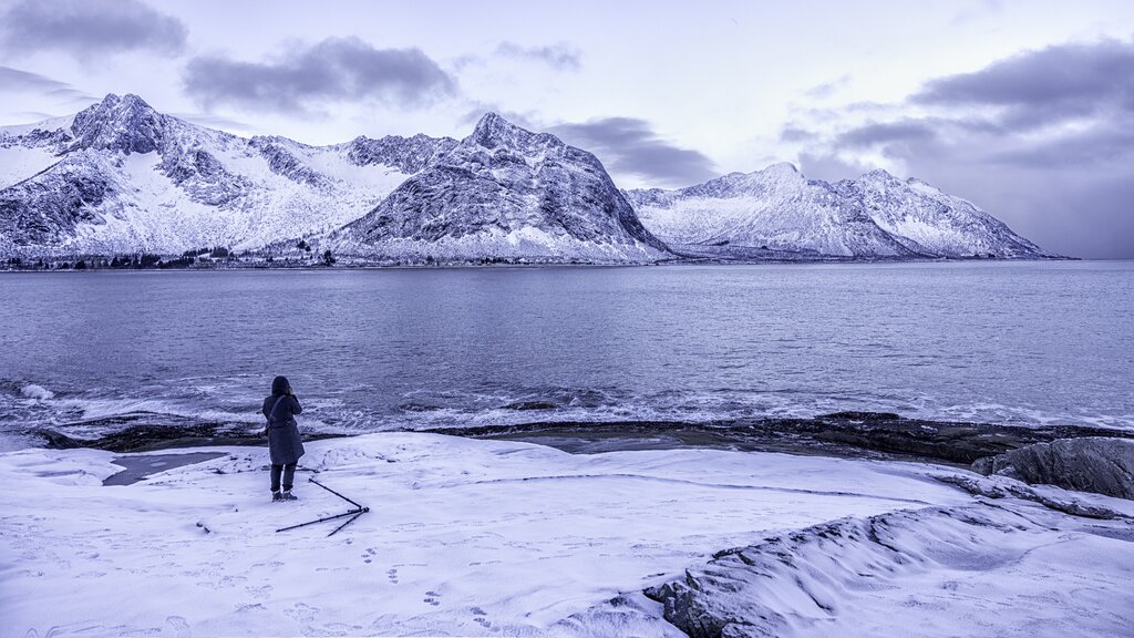 Drive between Tromsø and Senja