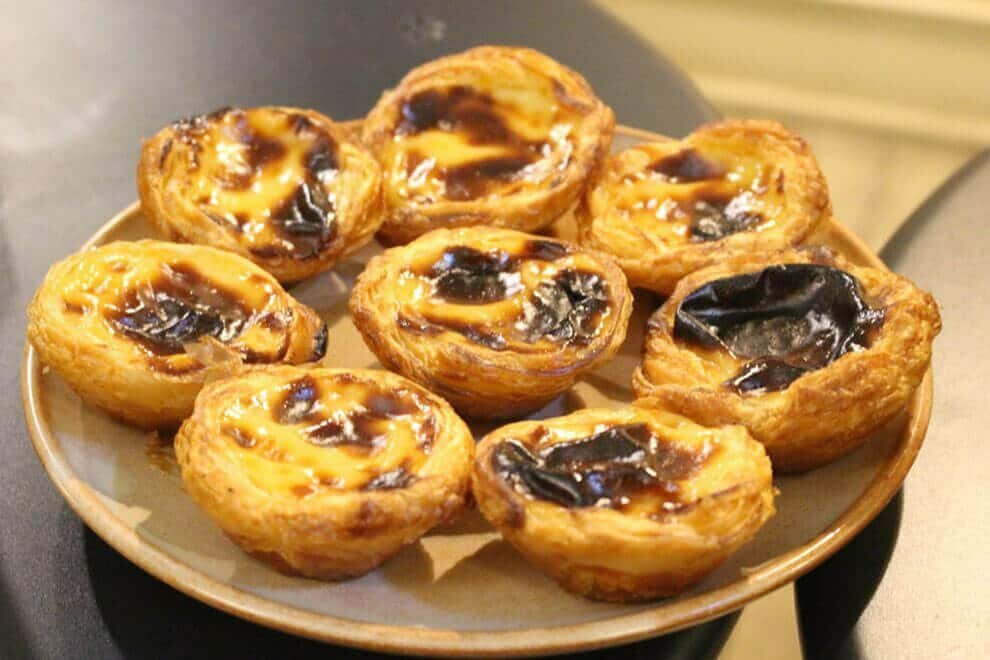 A plate of pastéis de Belém