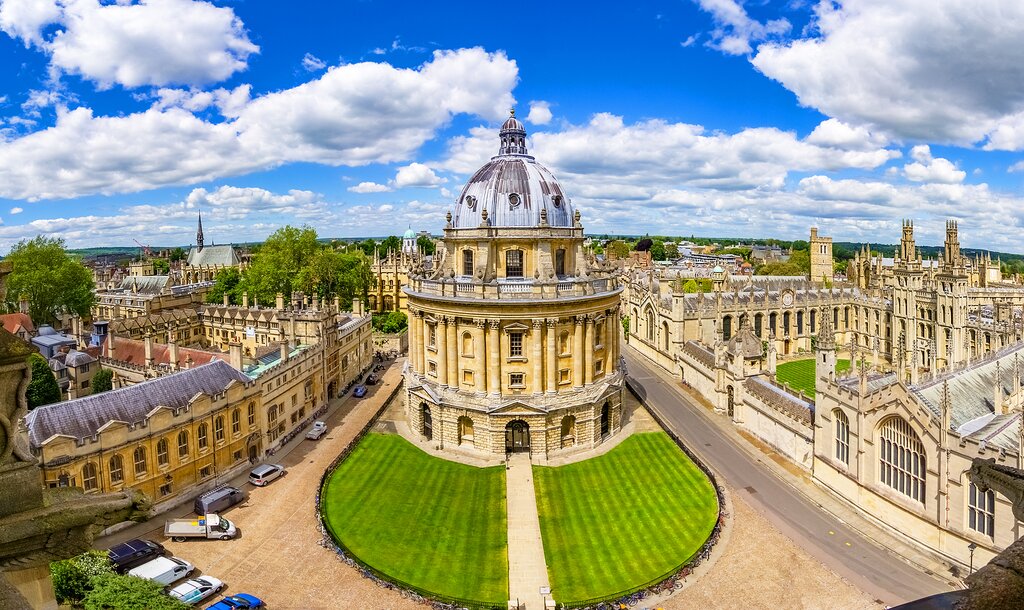 A view of the University of Oxford and Bodleian Library
