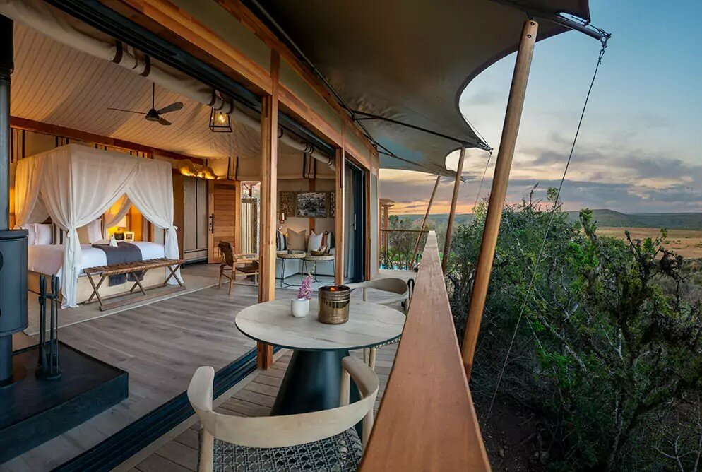 You won't be roughing it on safari at your luxury camp (photo courtesy of Shamwari)
