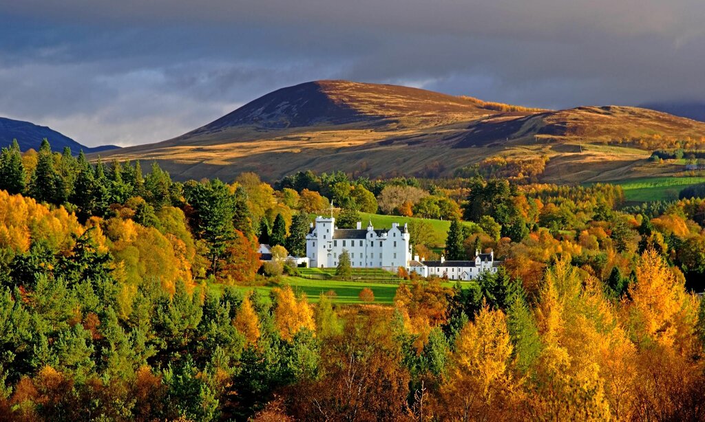 Blair Atholl Castle, the fairy tale stronghold.