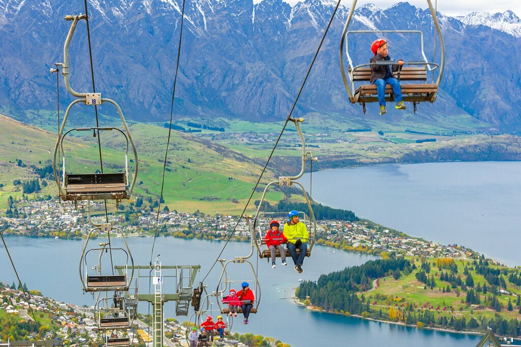 Ride the chair lift in Queenstown
