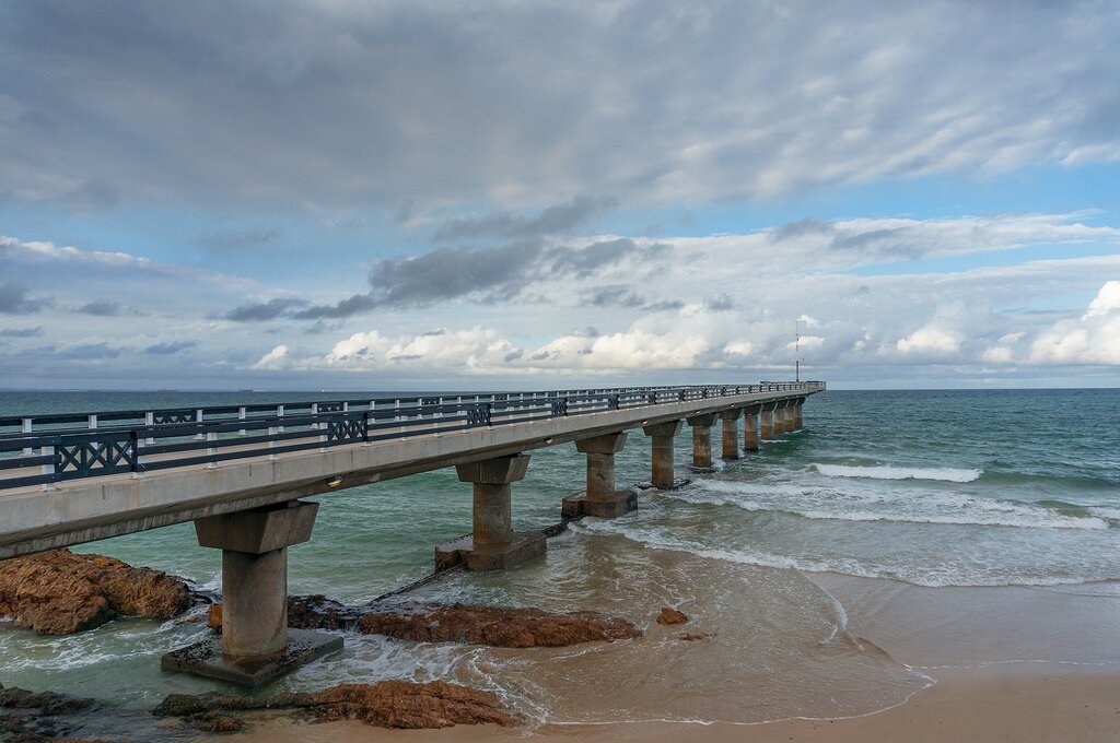 South Africa, Port Elizabeth - Long pier in Port Elizabeth, where the sky meets the ocean.jpg