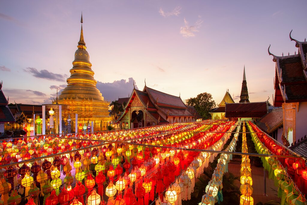 Lantern festival in Lamphun