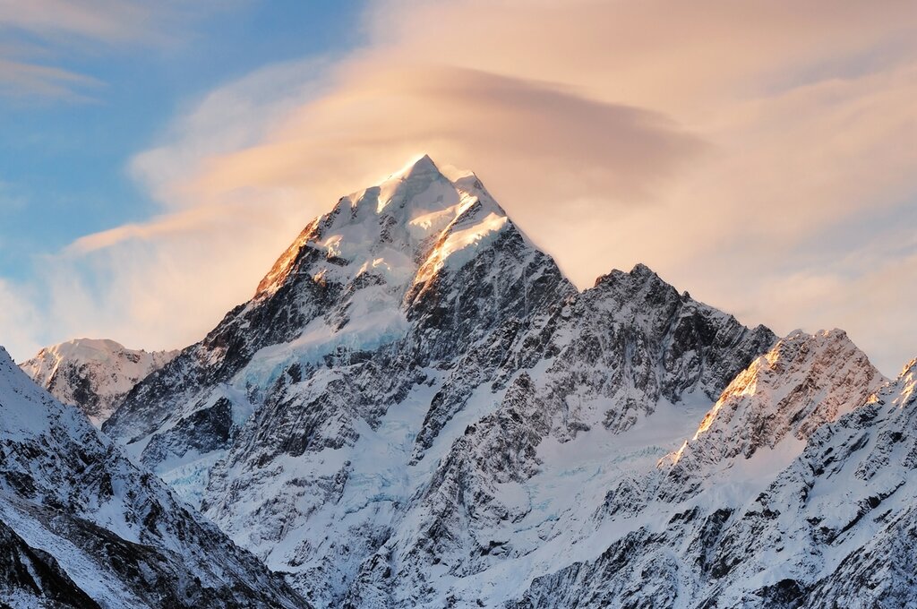 Hop in a helicopter to ascend the icy slopes of Aoraki / Mount Cook