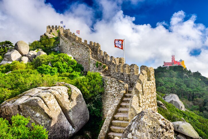Sintra's hilltop setting near Lisbon