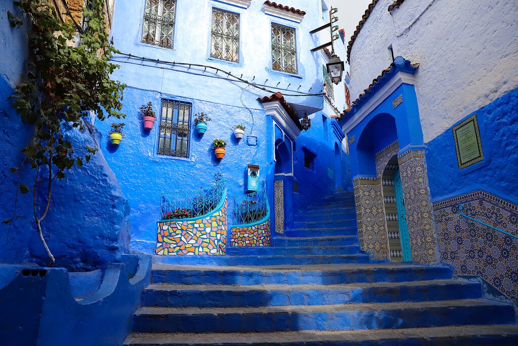The blue-hued city of Chefchaouen
