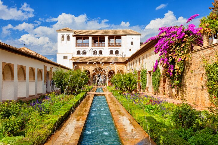 The Alhambra palaces in Granada