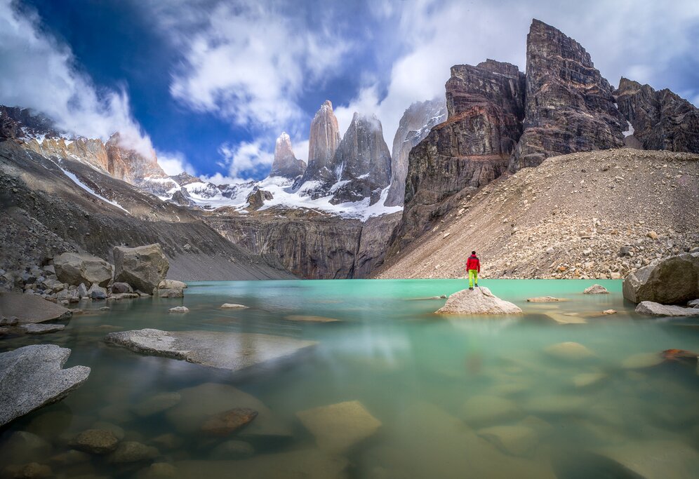At the base of Torres del Paine