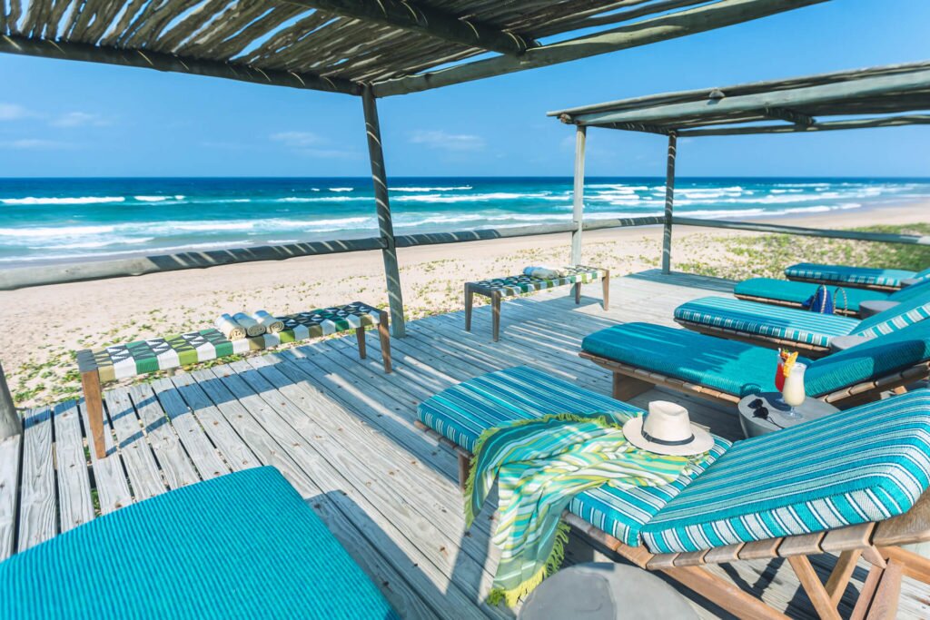 Finish the adventure at a secluded resort on the Indian Ocean (photo courtesy of Thonga Beach Lodge)