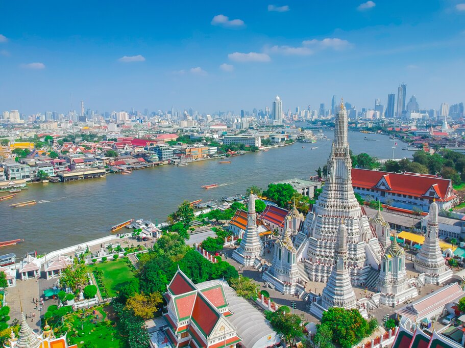 Half day combined Grand Palace Temples city tour