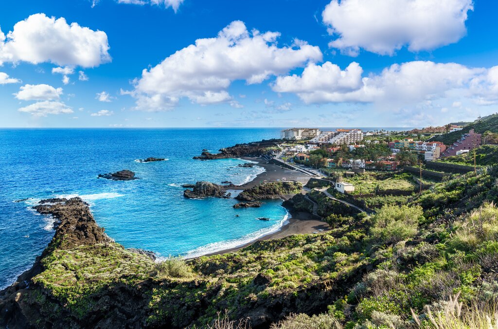 Landscape with Los Cancajos, Canary island