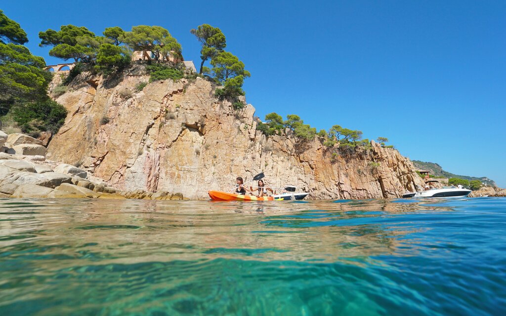 Kayak the crystal clear waters of the Costa Brava