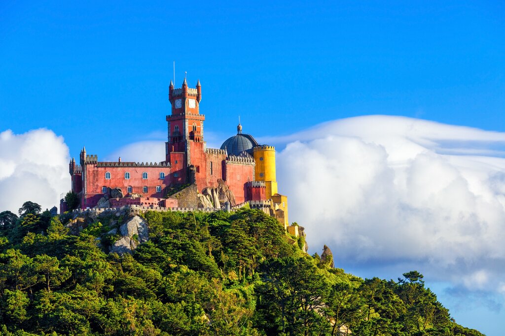 Sintra's hilltop setting near Lisbon
