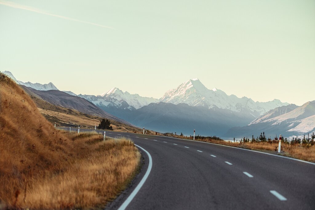Scenic View of Mount Cook in New Zealand