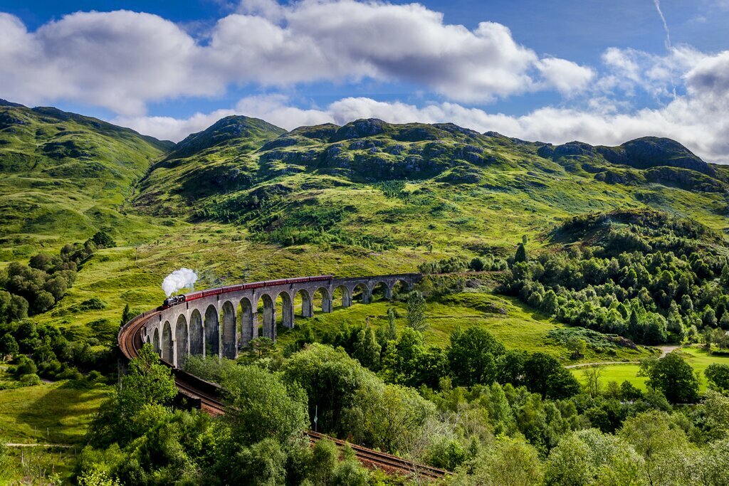 Keep your camera close as you ride the Jaobite Stream train to Mallaig