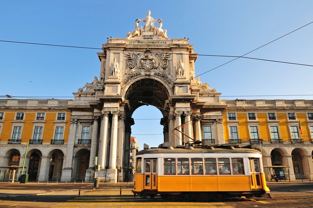 Wander down to Praça do Comércio, the gateway to Lisbon