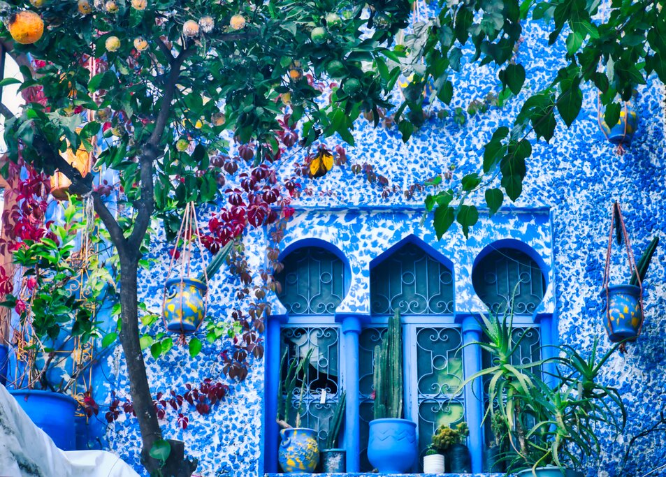 Sunset over Chefchaouen, View from the Spanish Mosque