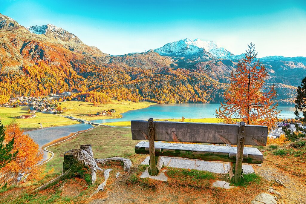 Hiking from Maloja to Roseg