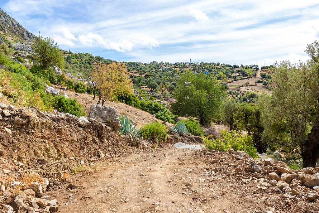 A winding slope in the Rif mountains