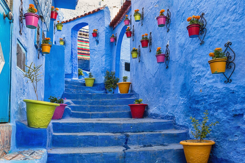 Colorful streets of Chefchaouen