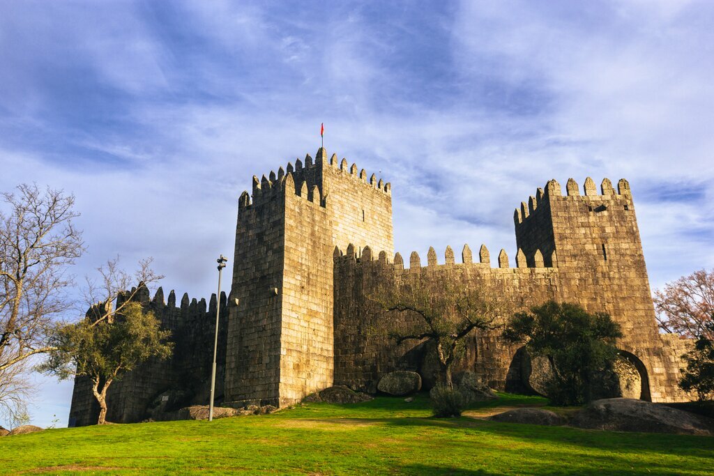 A charming view of Guimarães Castle