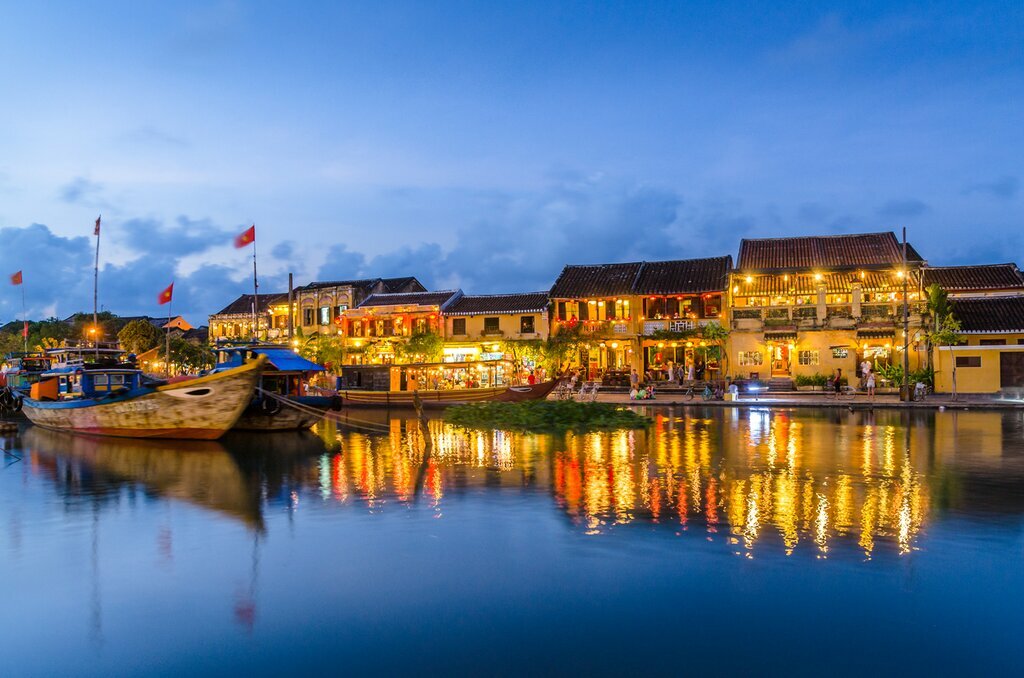 Hoi An lit up at night