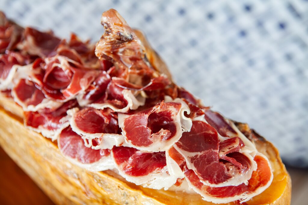 Jamon Iberico Ham made from Acorn Fed Black Iberian pigs