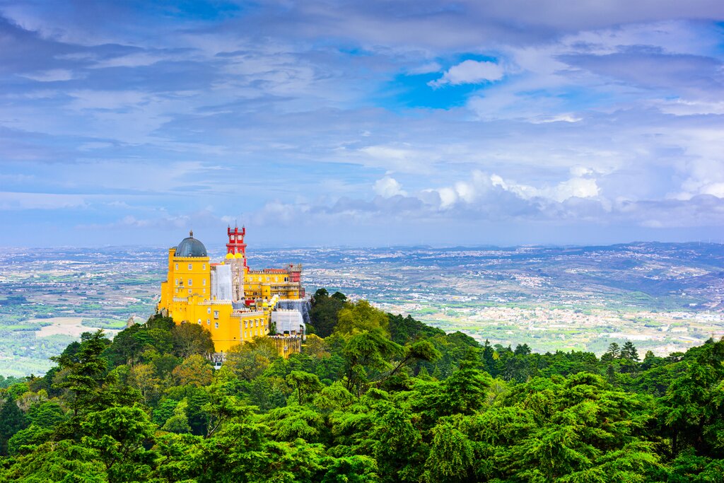 Sintra's hilltop setting near Lisbon