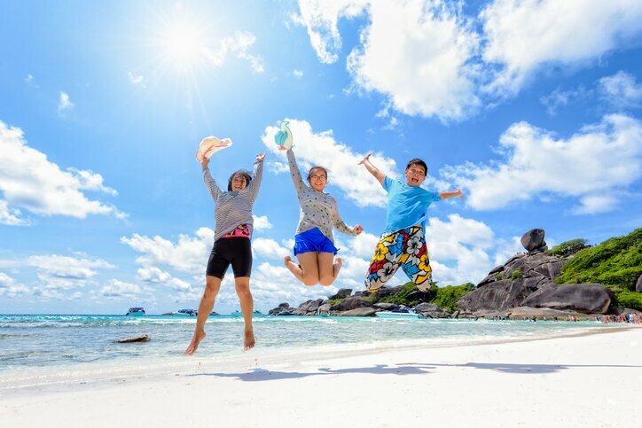 Family fun on the beaches of the Similan Islands