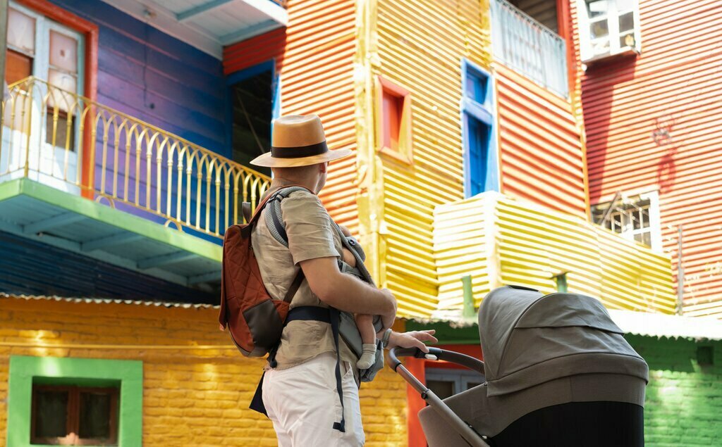 Stroll Buenos Aires' colorful cobbled streets before tonight's Argentine dinner experience
