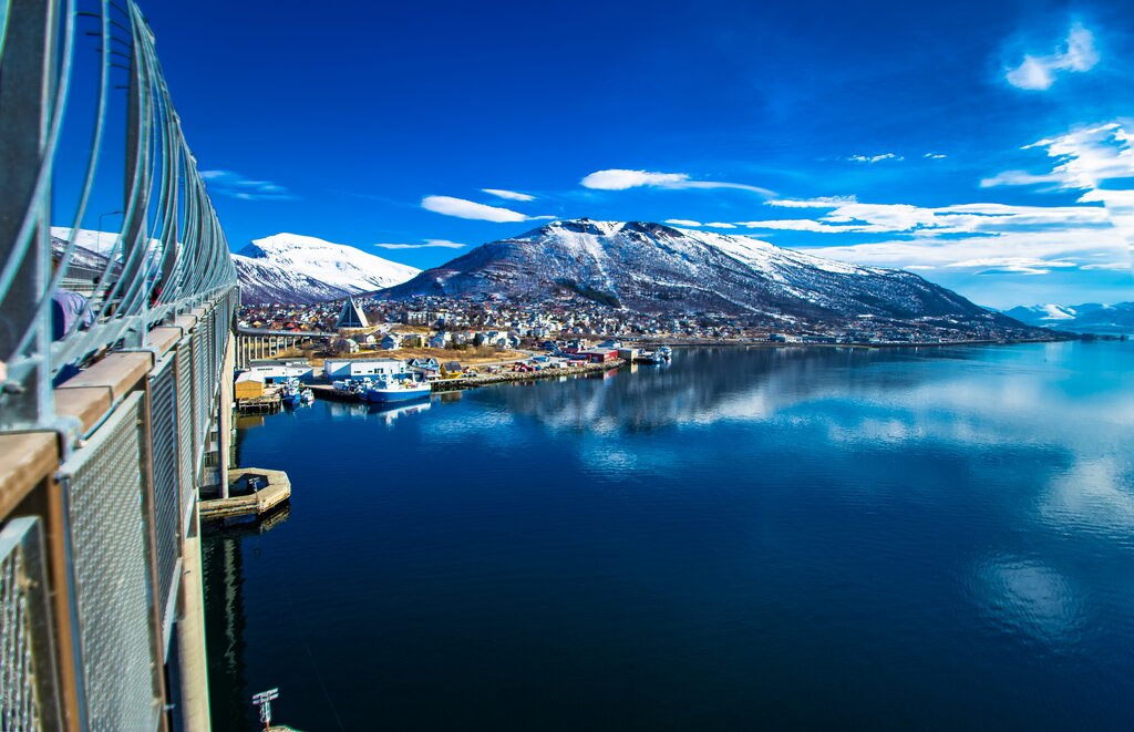 View of Tromsø from bridge