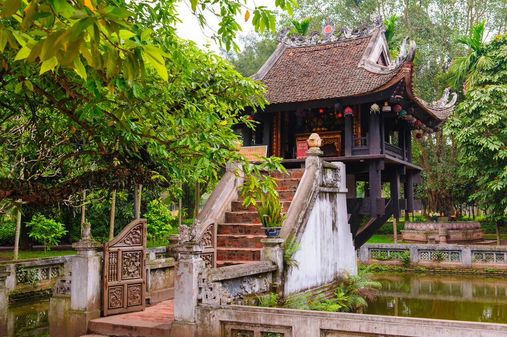 Soak up Hanoi's top sights including One Pillar Pagoda