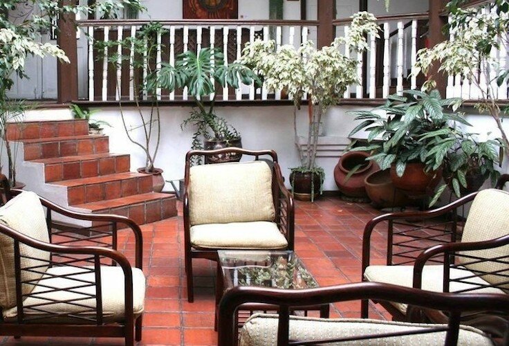 Interior courtyard of Casa Macondo