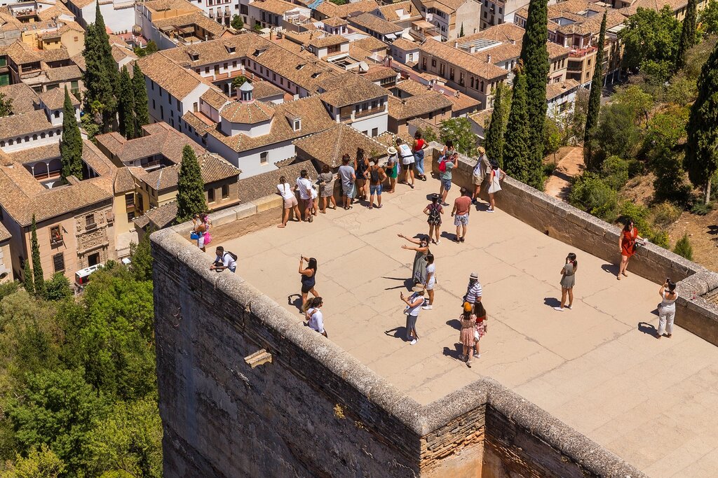 Aerial View of the Alhambra in Granada