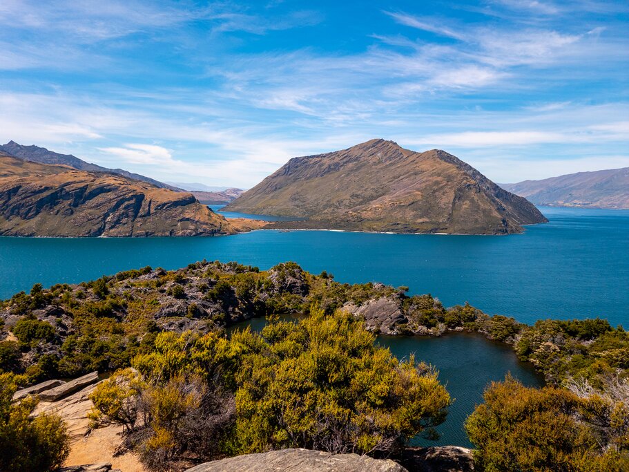 Moh Waho Island on Lake Wanaka