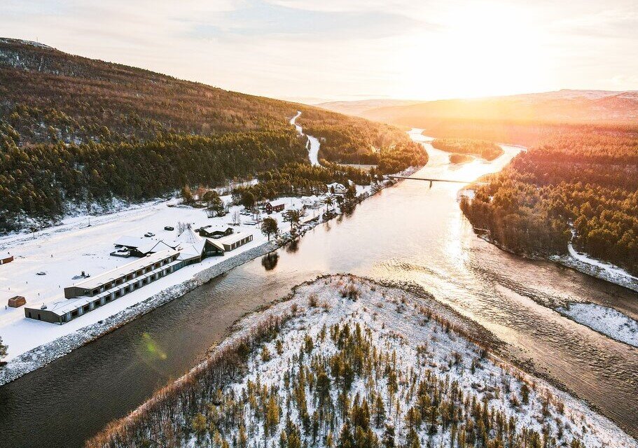 Your Arctic Circle adventures kick off at a remote luxury lodge (photo courtesy of Sorrisniva Arctic Wilderness Lodge)