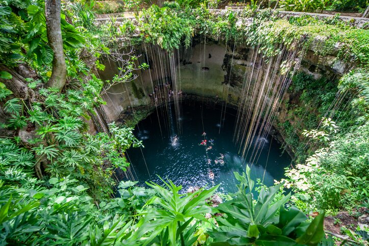 One of the Yucatán Peninsula's many spectacular cenotes