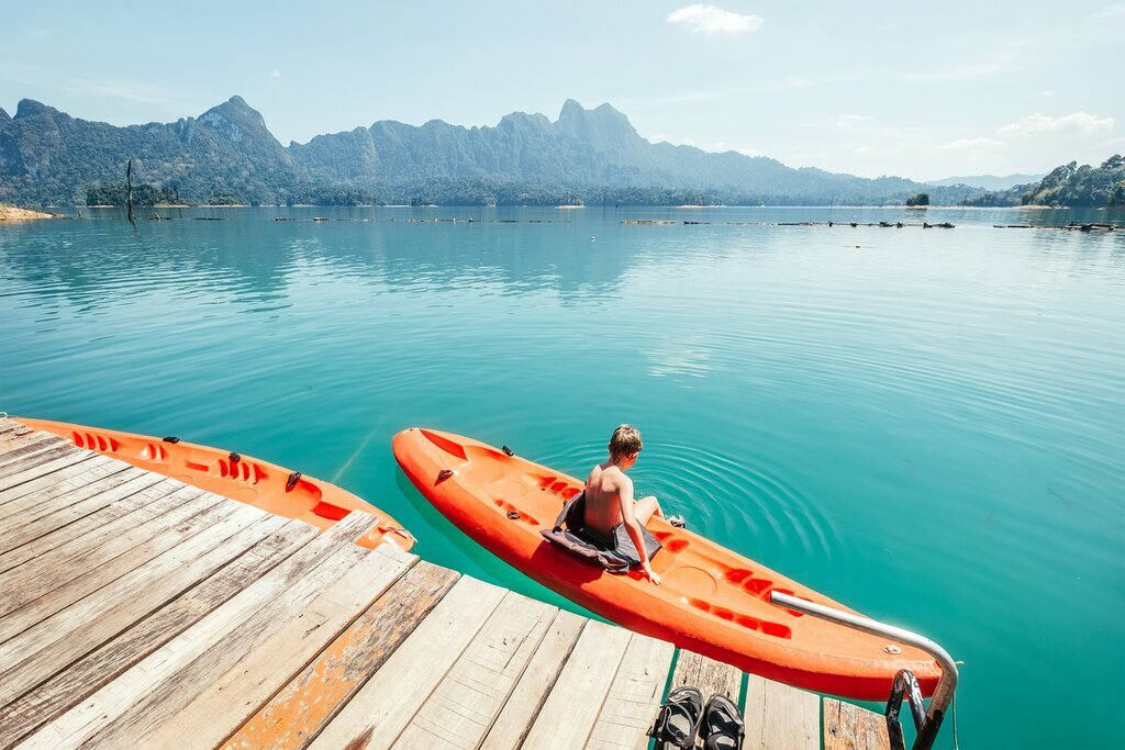 Kayaking in the Khao Sok National Park