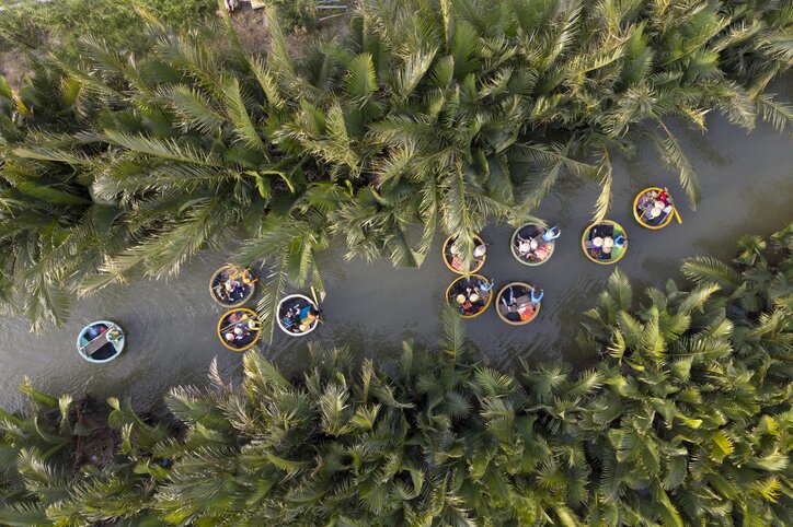 Traditional basket boats