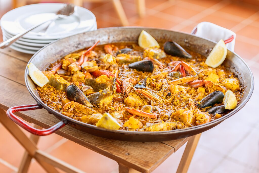 Paella originated in Valencia