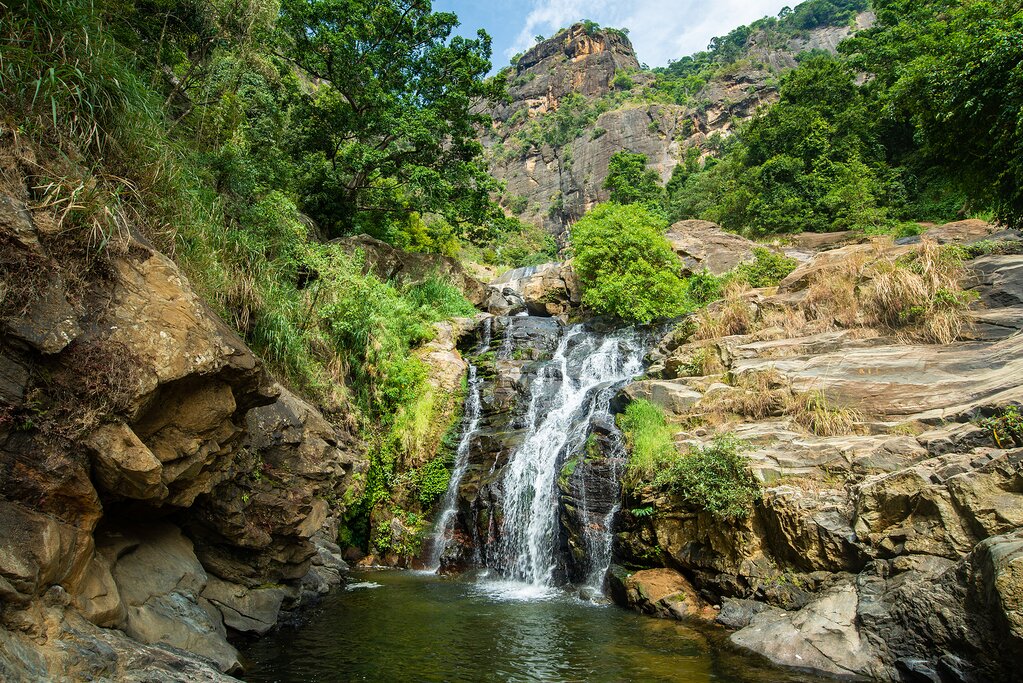Take a dip in the refreshing Ravana Falls