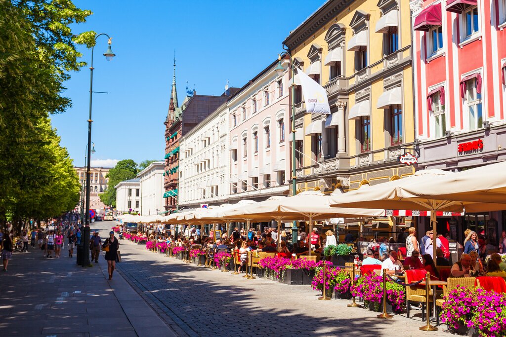 Oslo's pretty streets and cute cafes