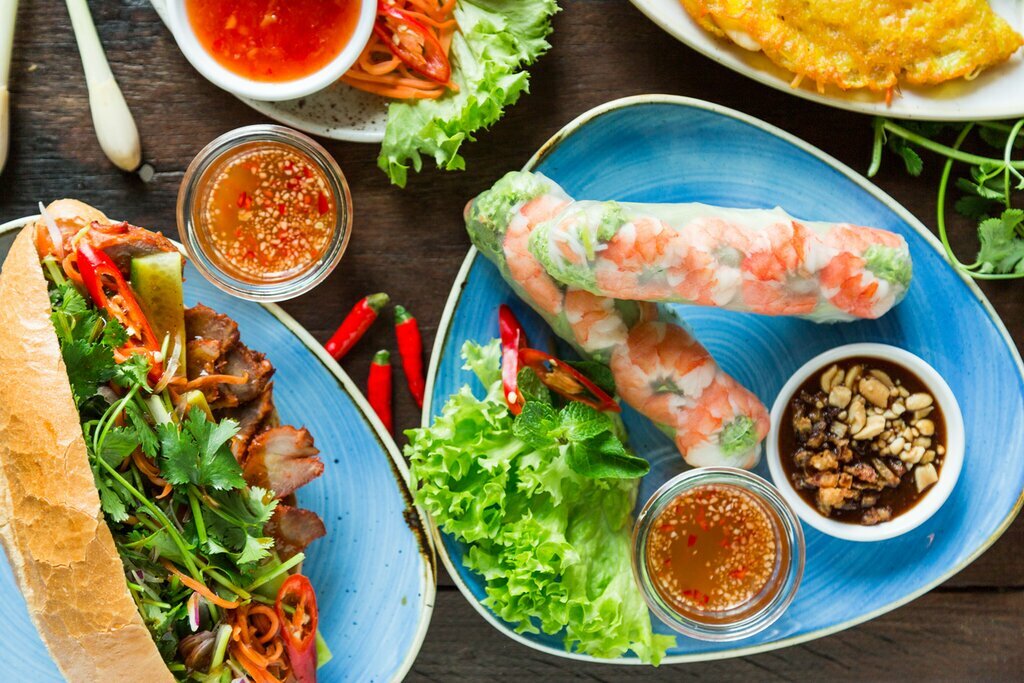 Dine on (and learn to prepare) classic Vietnamese dishes like spring rolls and banh mi
